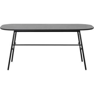 mutoni Table à manger Elegance bois de manguier noir 180x90  