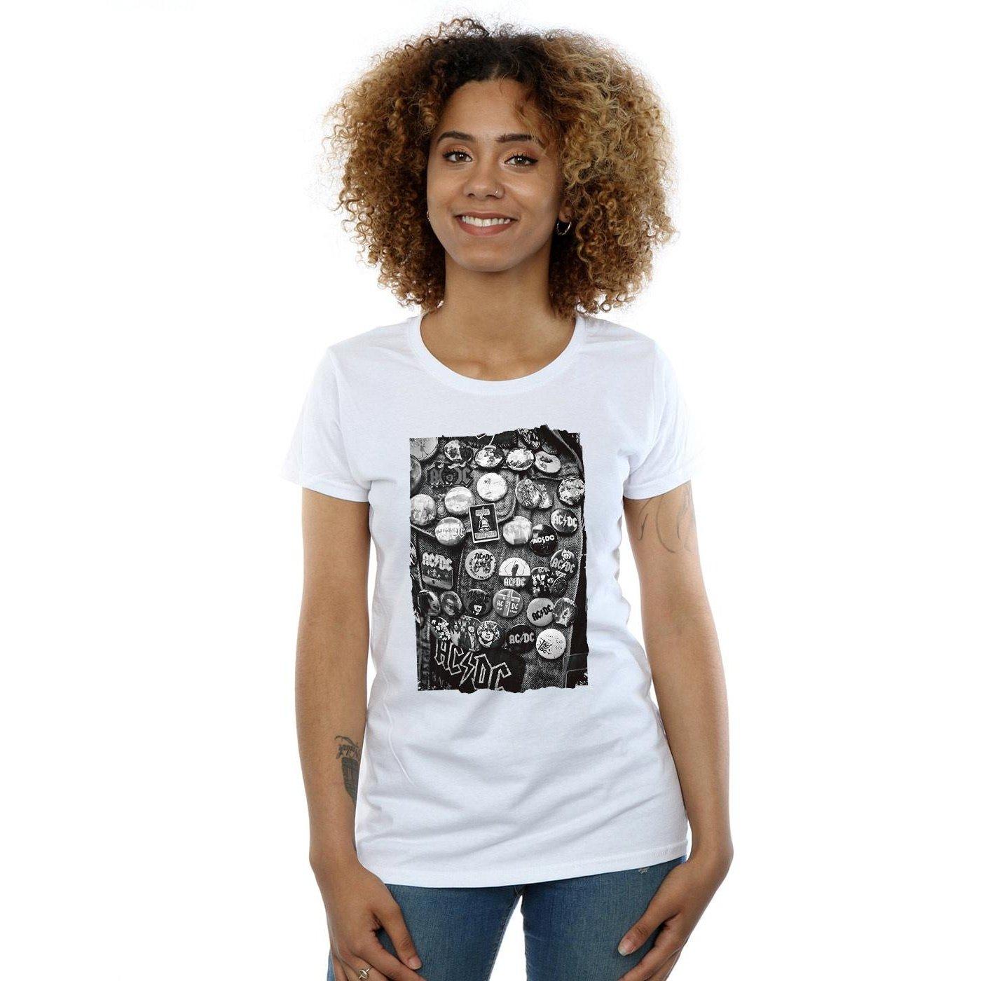 AC/DC ACDC T-Shirt Stampata Maniche Corte  