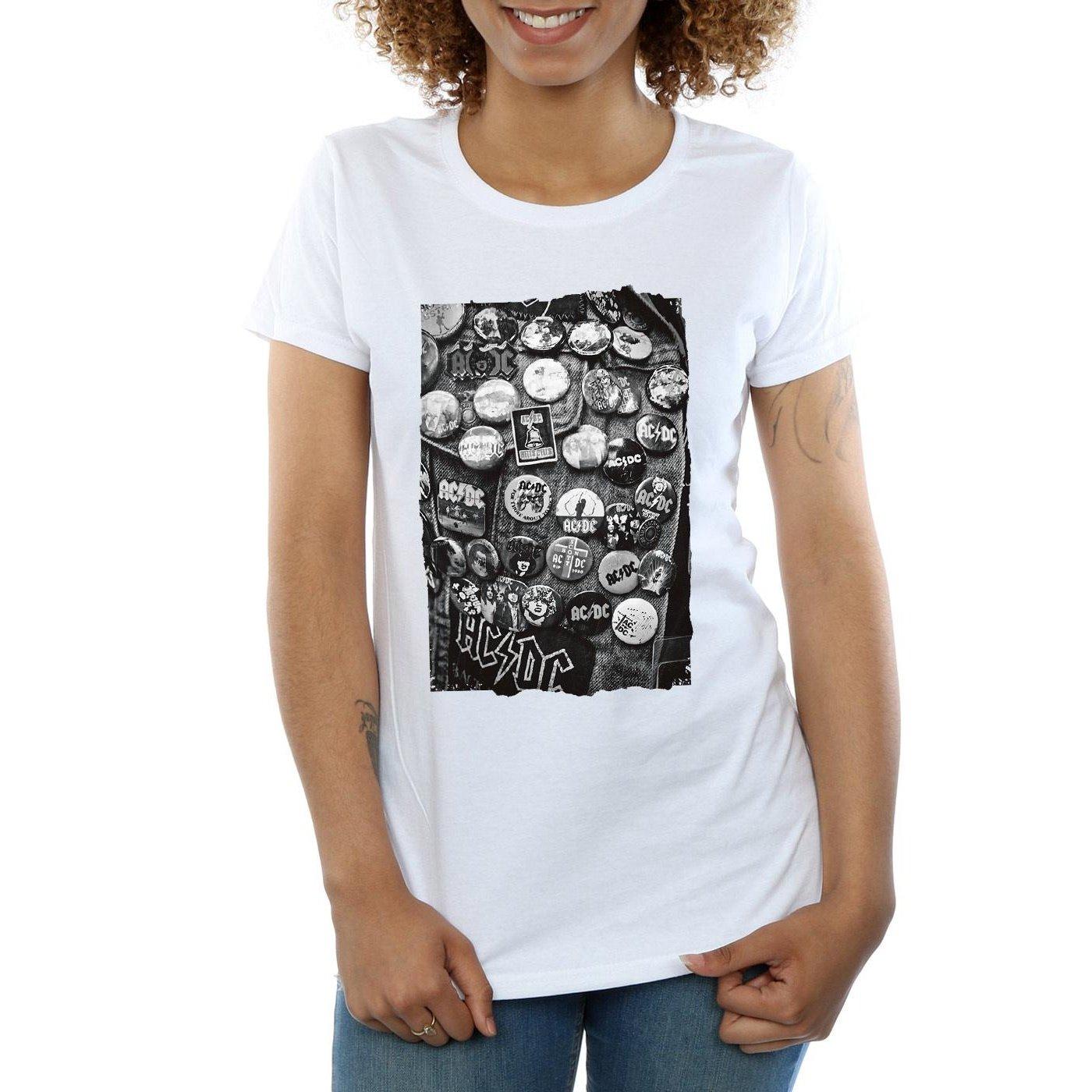 AC/DC ACDC T-Shirt Stampata Maniche Corte  