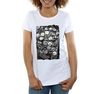 AC/DC ACDC T-Shirt Stampata Maniche Corte  