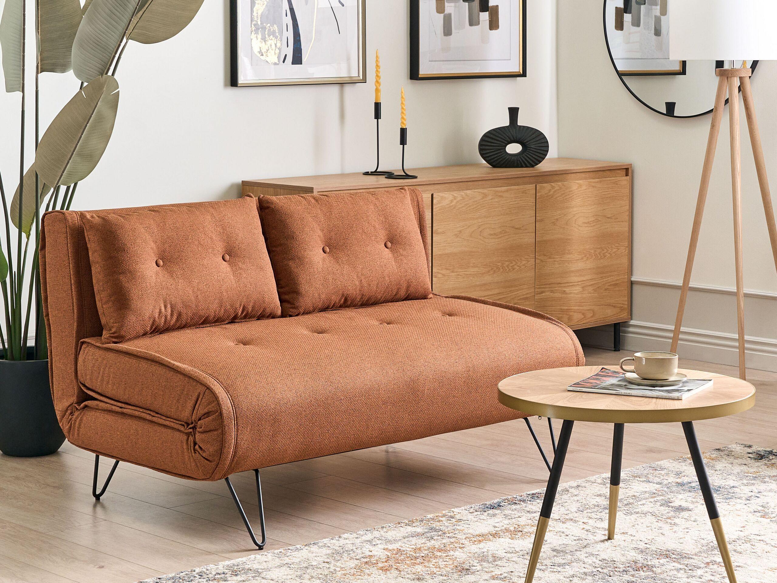 Beliani 2 Sitzer Sofa aus Polyester Glamourös VESTFOLD  