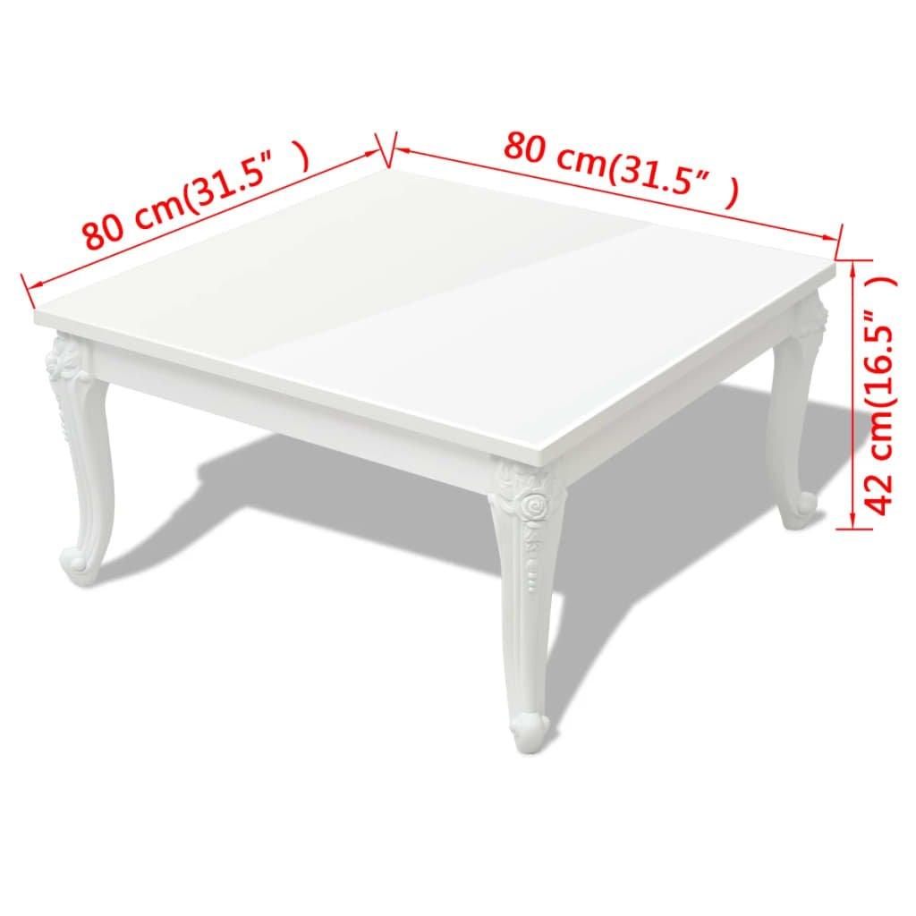 VidaXL Table basse laquée mdf  