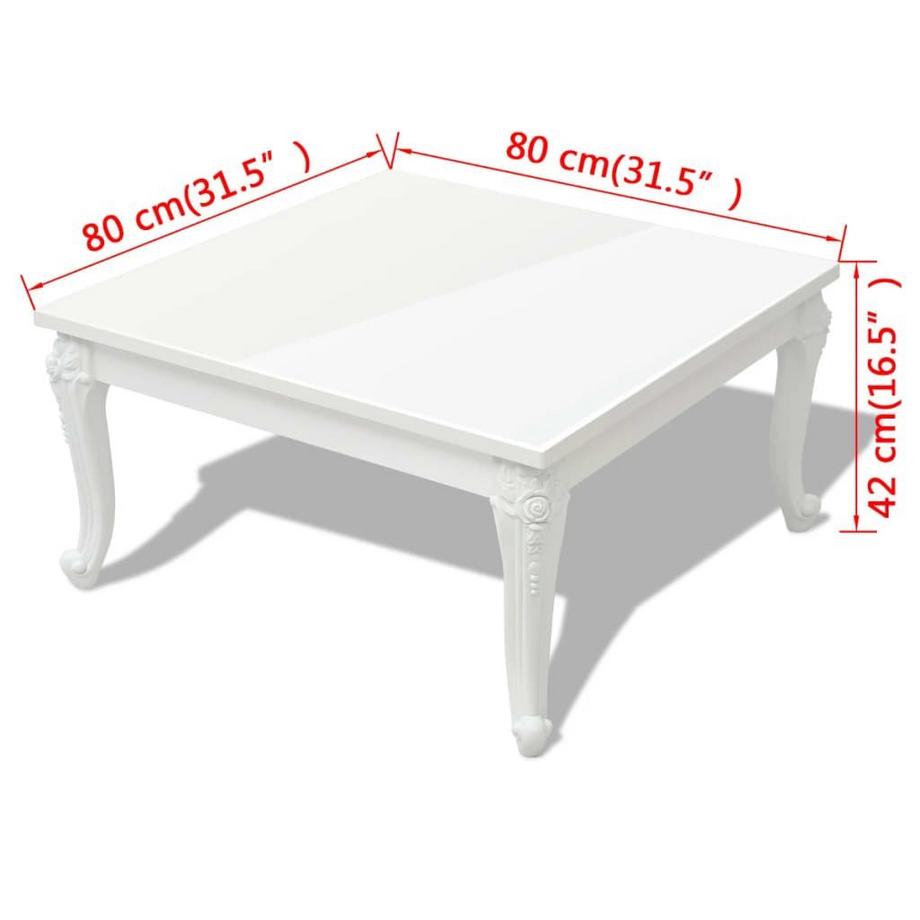 VidaXL Table basse laquée mdf  