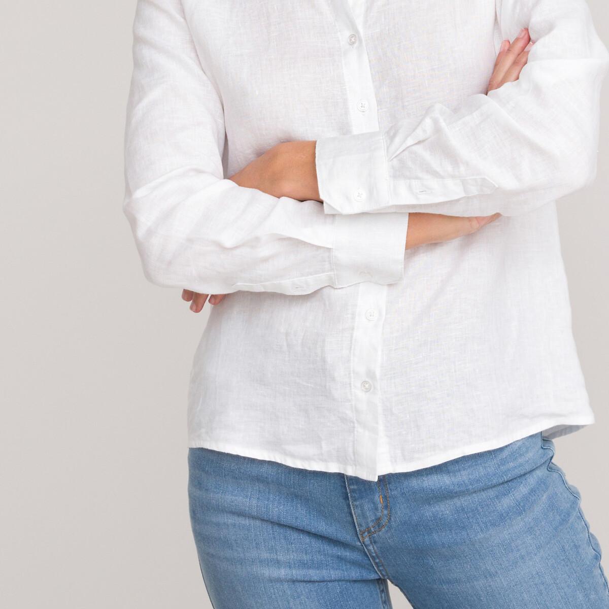 La Redoute Collections Langärmelige Leinenbluse  