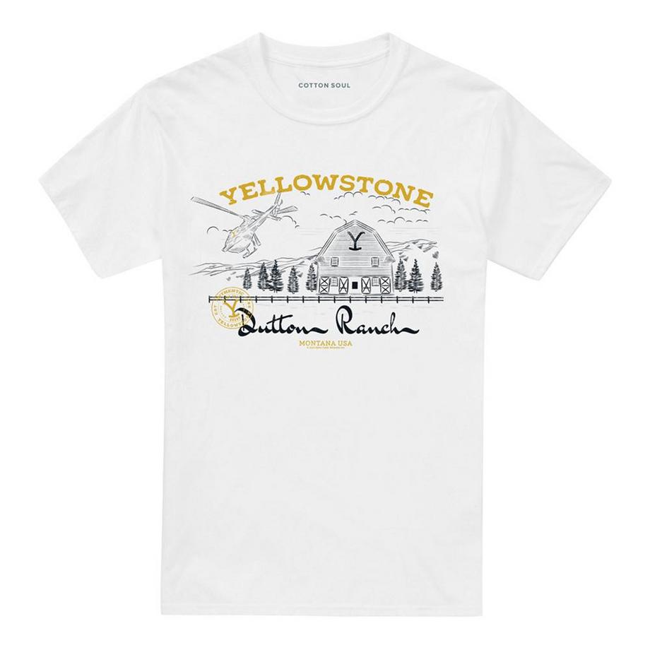 T-ShirtMotiftyle Hélicoptère Dutton Ranch