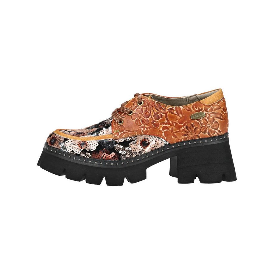 Laura Vita Derbies à Motif Floral et Paillettes  