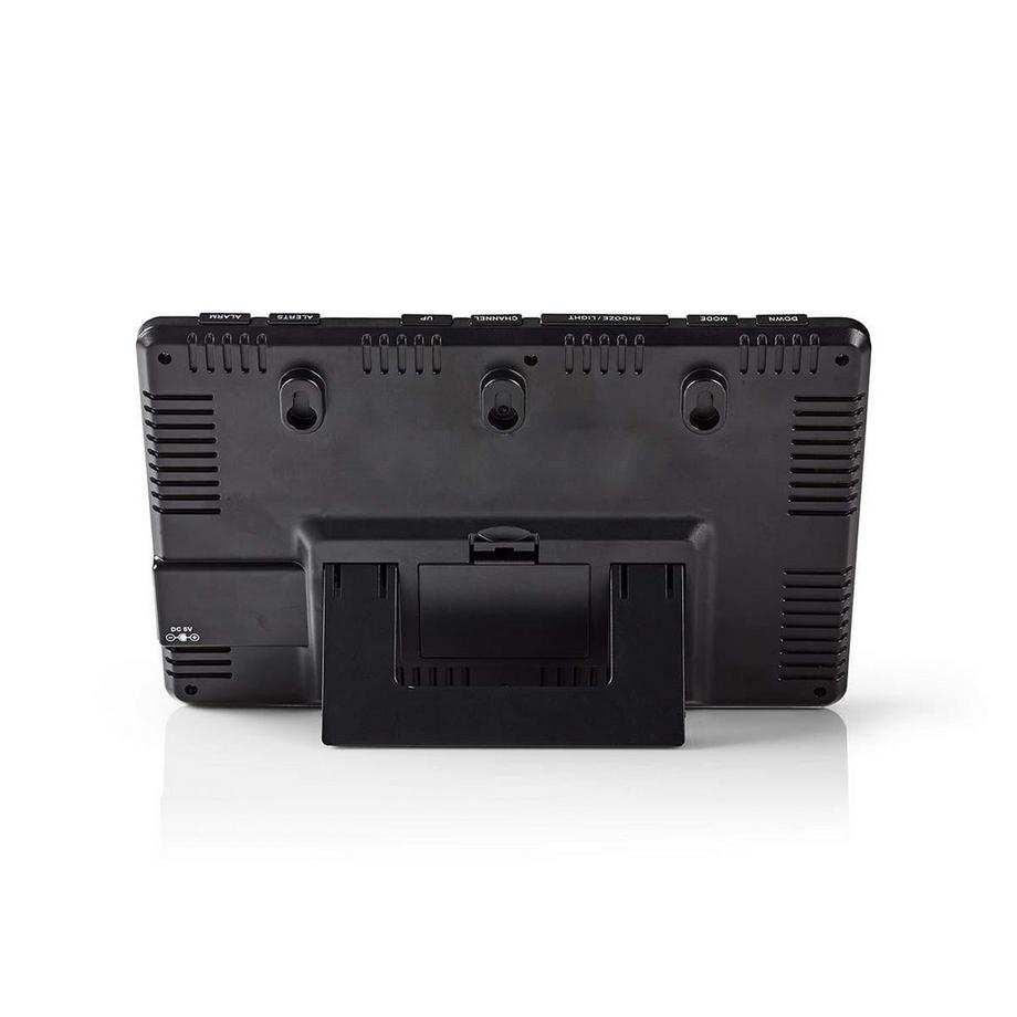 Nedis  Station météo | Intérieur et extérieur | Sonde météo sans fil incluse | Prévisions météo | Affichage de l'heure | Ecran LCD | Fonction réveil 