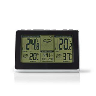 Nedis  Stazione meteorologica | Per interni ed esterni | Incluso sensore meteo wireless | Previsioni meteo | Visualizzazione dell'ora | Schermo LCD | Funzione sveglia 
