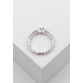 MUAU Schmuck  Bague Solitaire Diamant 0.25ct. or blanc 750 