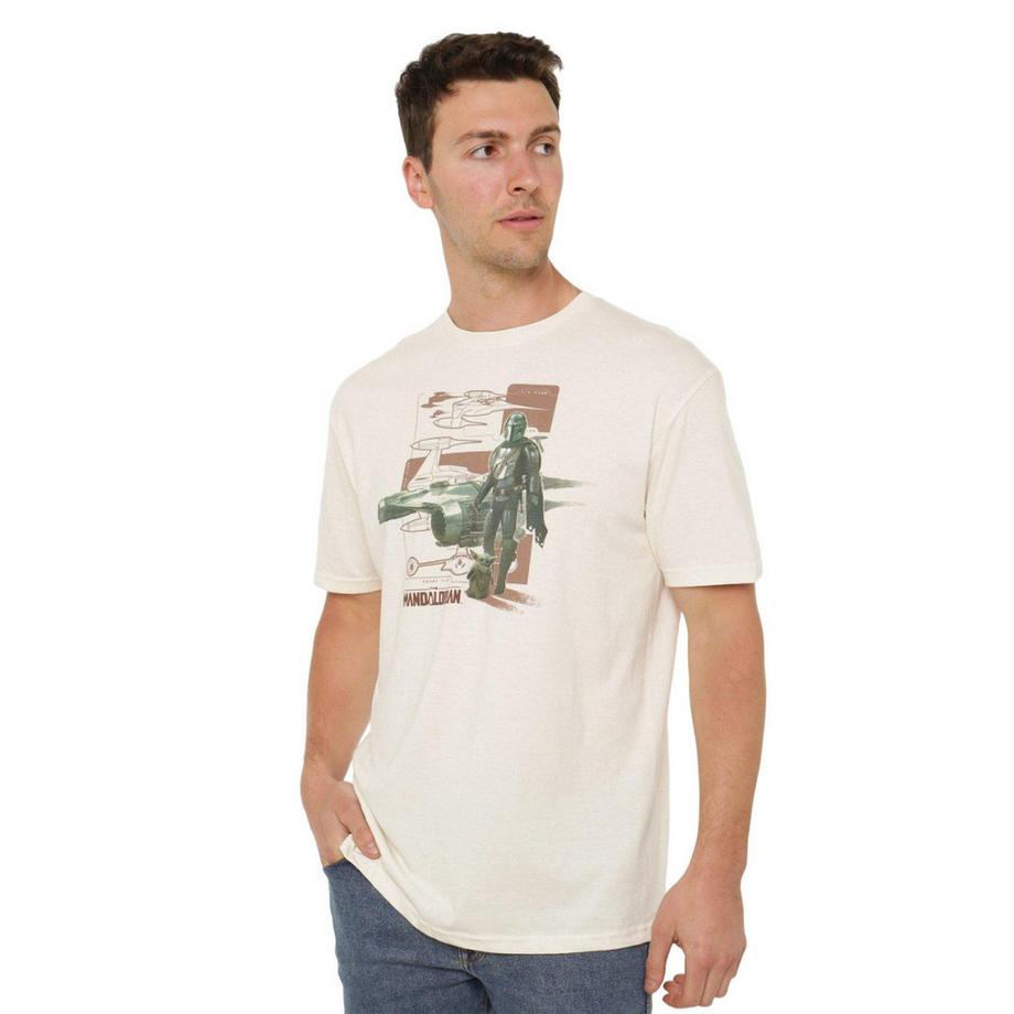 Star Wars: The Mandalorian Maglietta con Stampa Grafica  