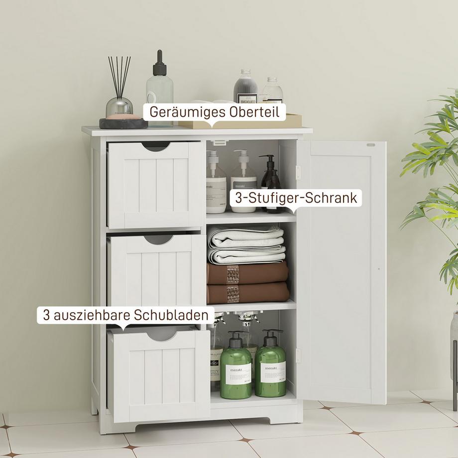 HOMCOM Armoire de toilette  