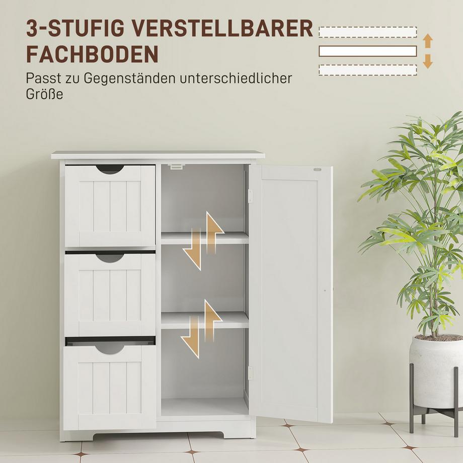 HOMCOM Armoire de toilette  