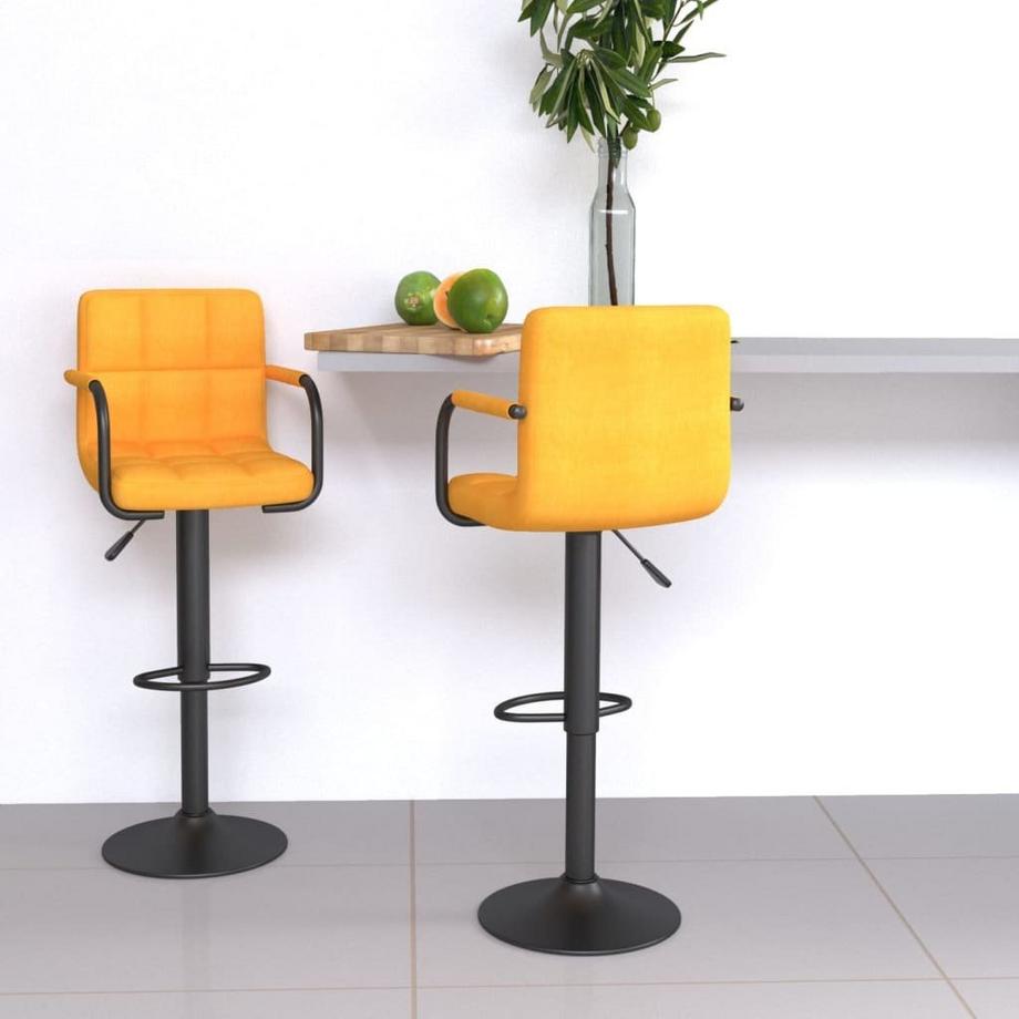 VidaXL Tabouret de bar tissu  