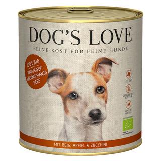 Dog's Love  BIO boeuf riz pomme et courgette - Multipack 