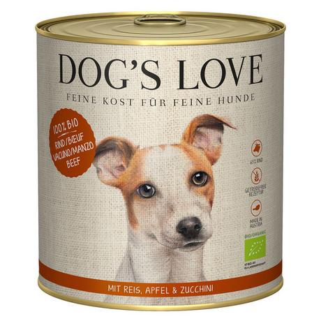 Dog's Love  BIO Rind Reis Apfel und Zucchini - Multipack 