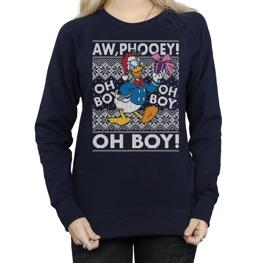 Disney Donald Duck Aw Phooey Christmas Sweatshirt  