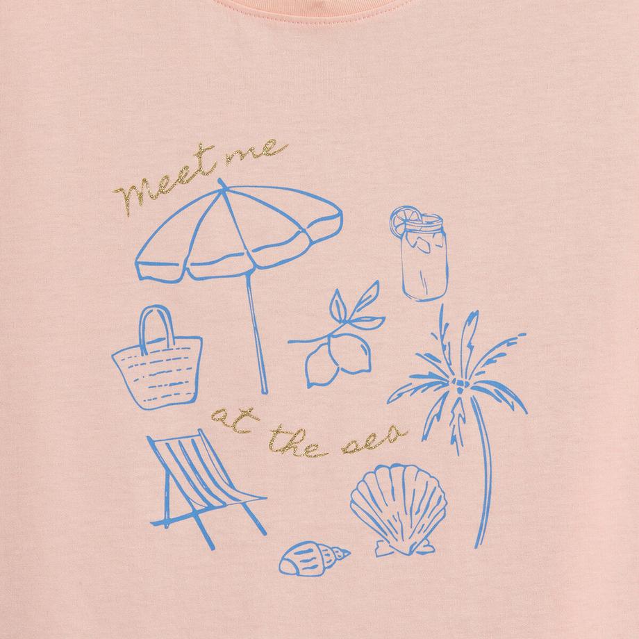 La Redoute Collections  T-Shirt mit Pailletten-Motiv 