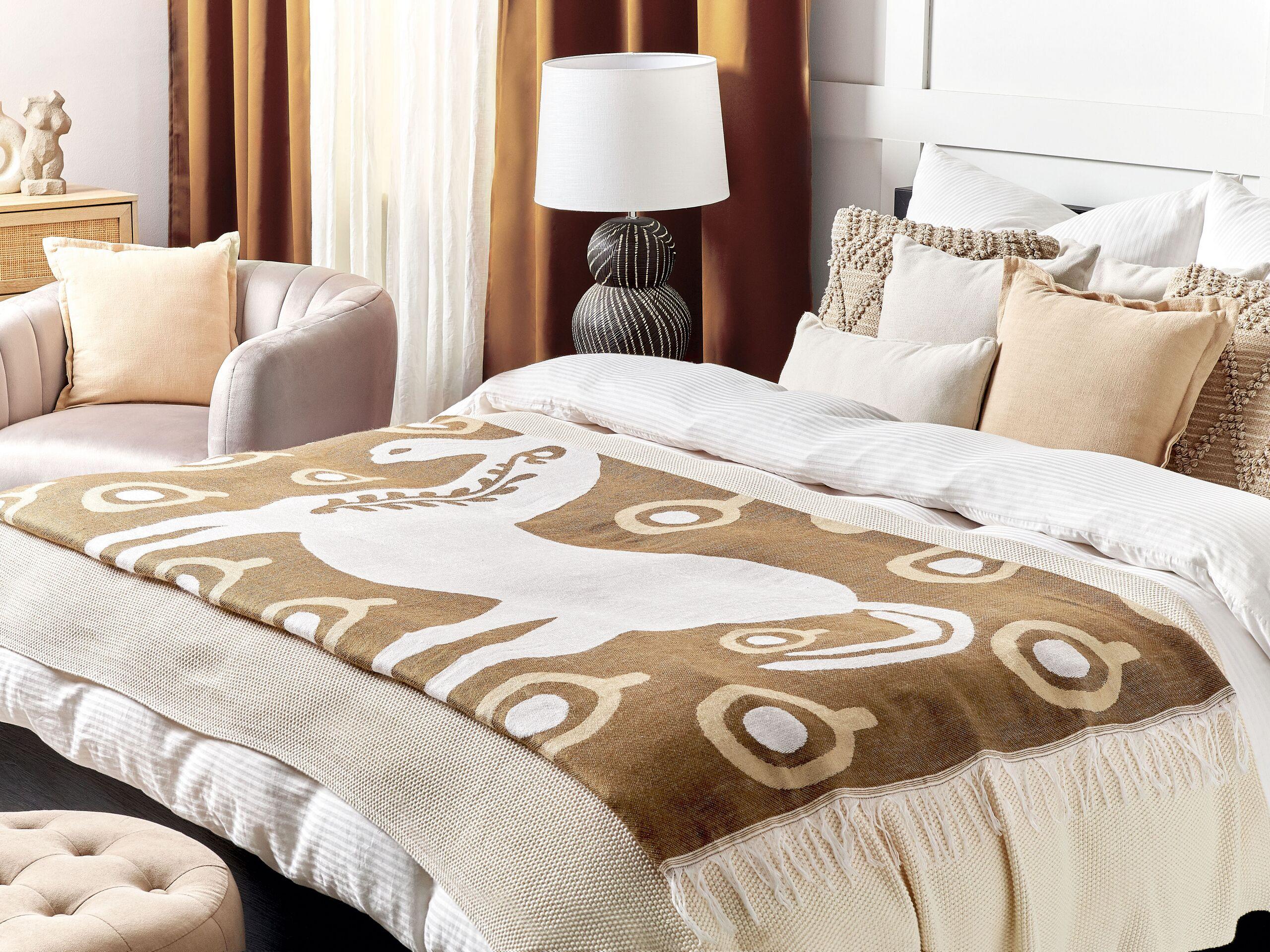 Beliani SIDDHA Coperta in Acrilico Boho  