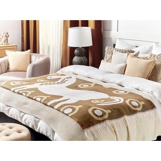 Beliani SIDDHA Coperta in Acrilico Boho  