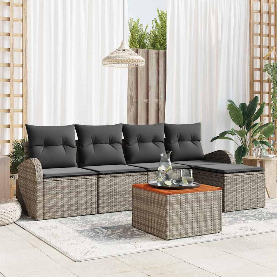 VidaXL Gartensofa poly-rattan  