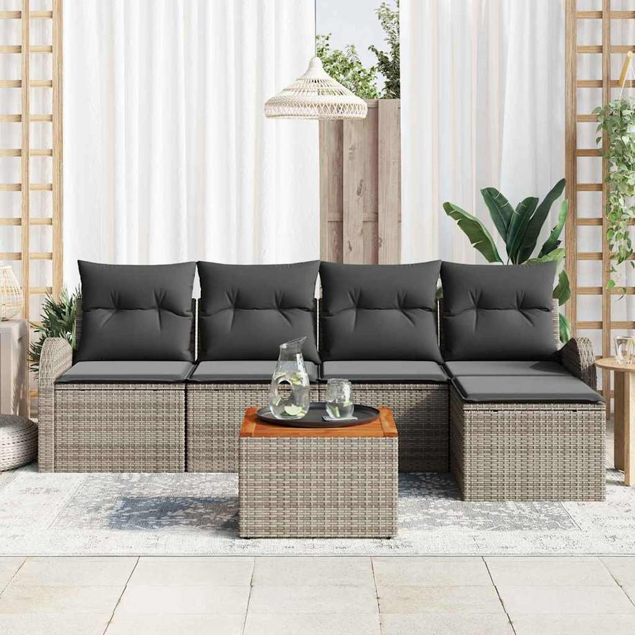 VidaXL Gartensofa poly-rattan  