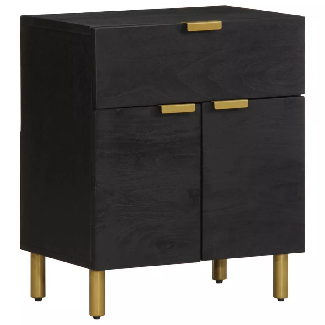 VidaXL - comodino Legno multistrato, One Size, Nero