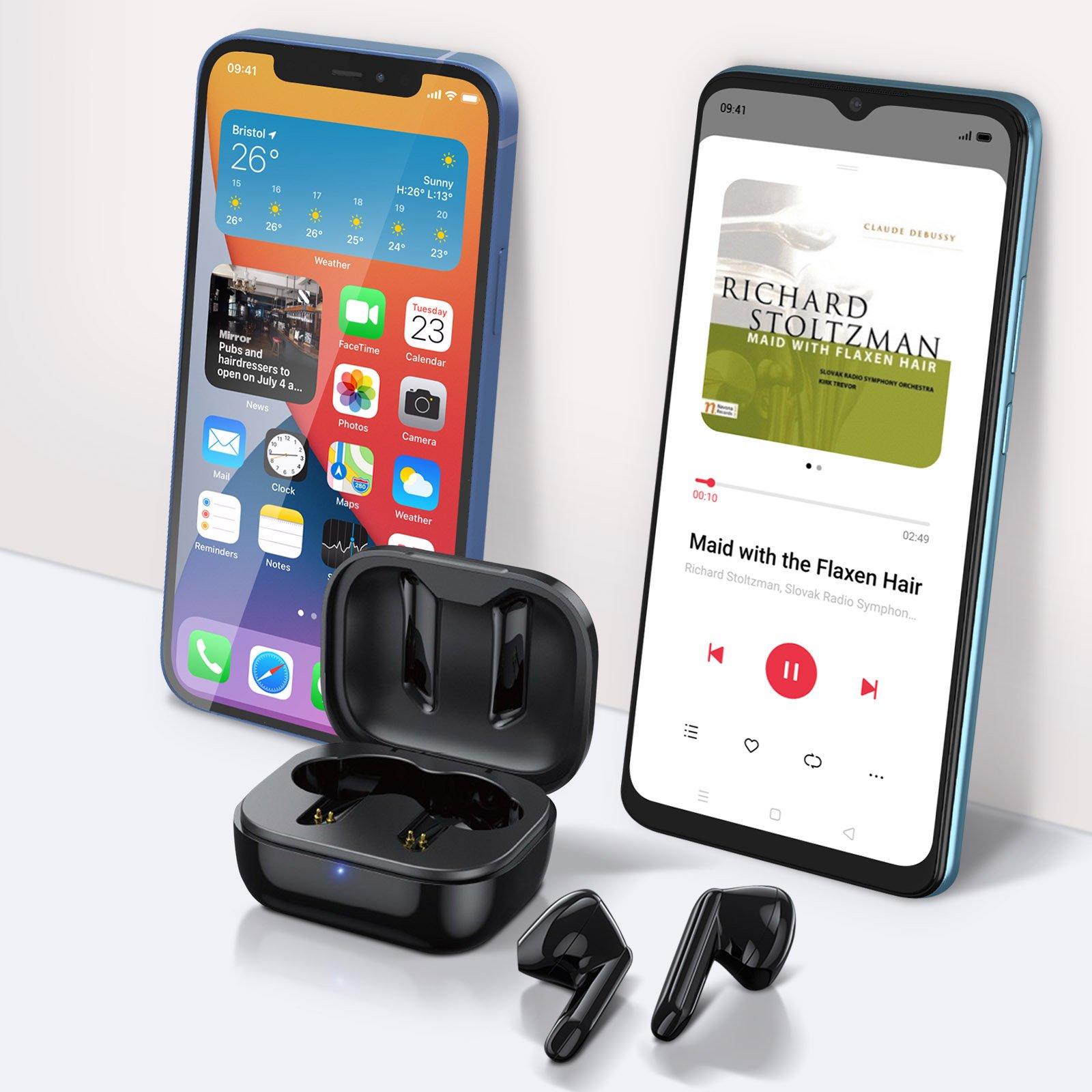 Avizar  Cuffiette Bluetooth IPX4 Nere 