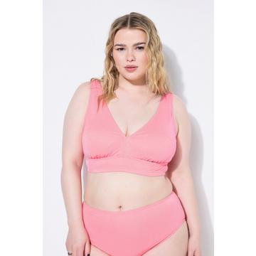 Haut de bikini à coques souples, tissu pailleté