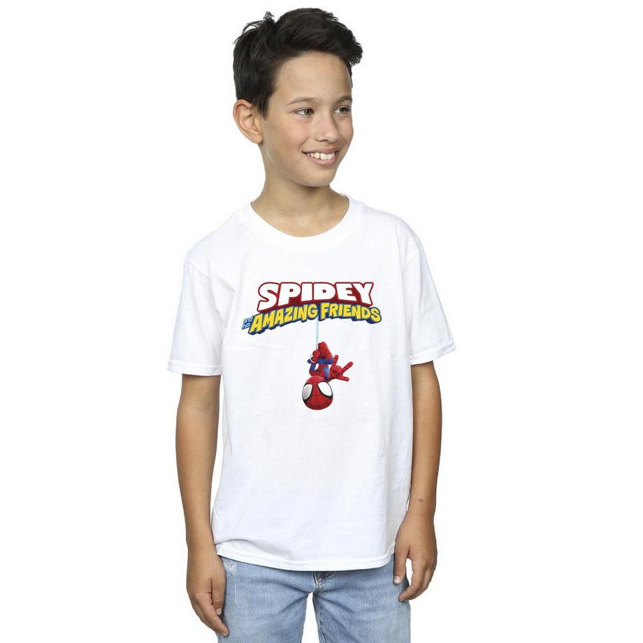 MARVEL  Hanging Upside Down T-Shirt 