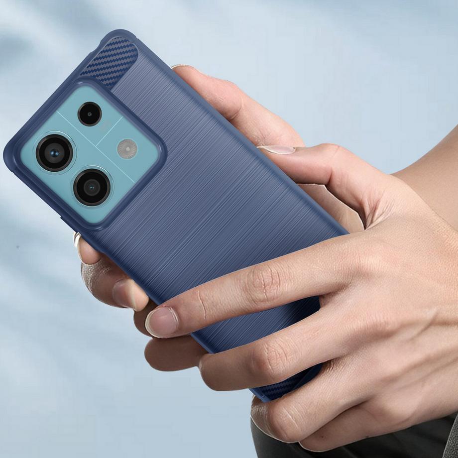 Avizar  Cover carbonio Redmi Note 13 5G blu 