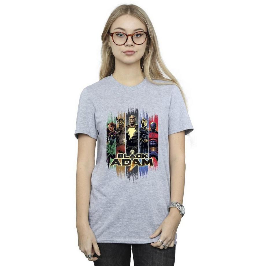 DC COMICS Black Adam T-Shirt Stampa Grafica  