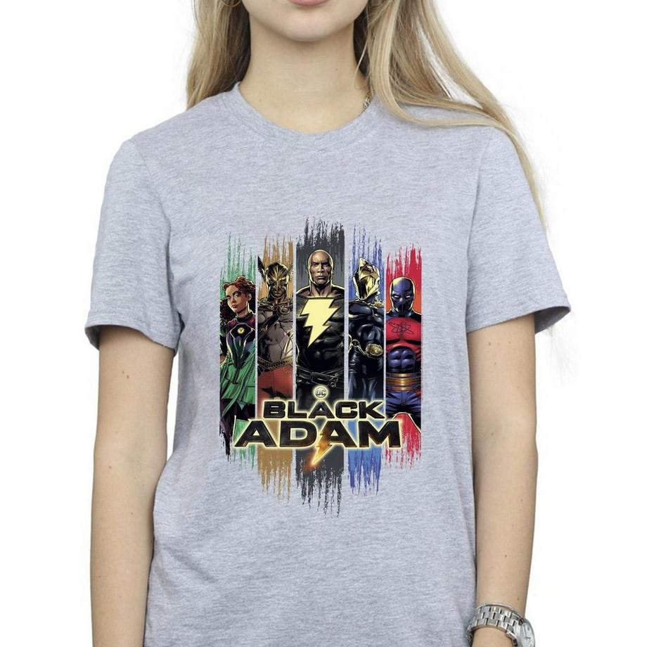 DC COMICS Black Adam T-Shirt Stampa Grafica  