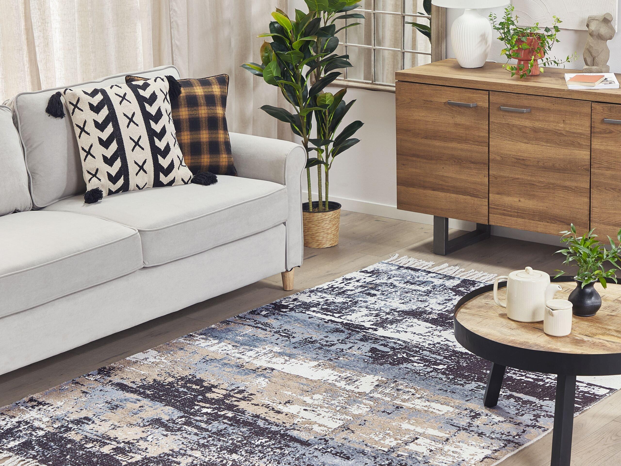 Beliani Tapis en Polyester Traditionnel KONAKLI  