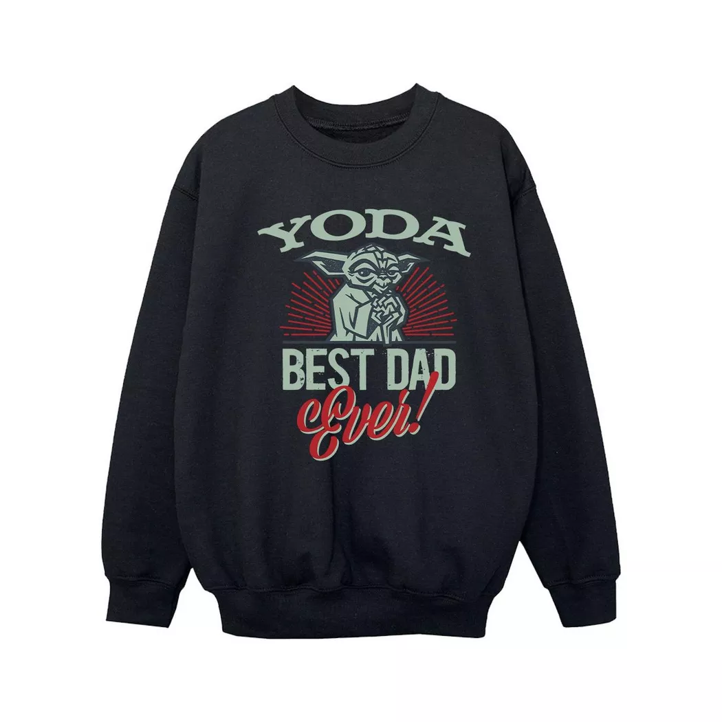 STAR WARS - Mandalorian Dad Sweatshirt, 140/146, Schwarz