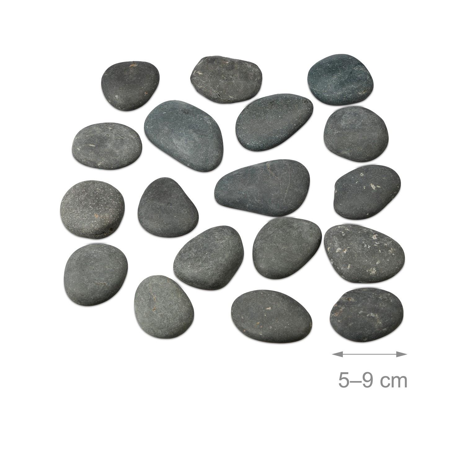 B2X Dunkelgraue Steine ​​zum Bemalen  