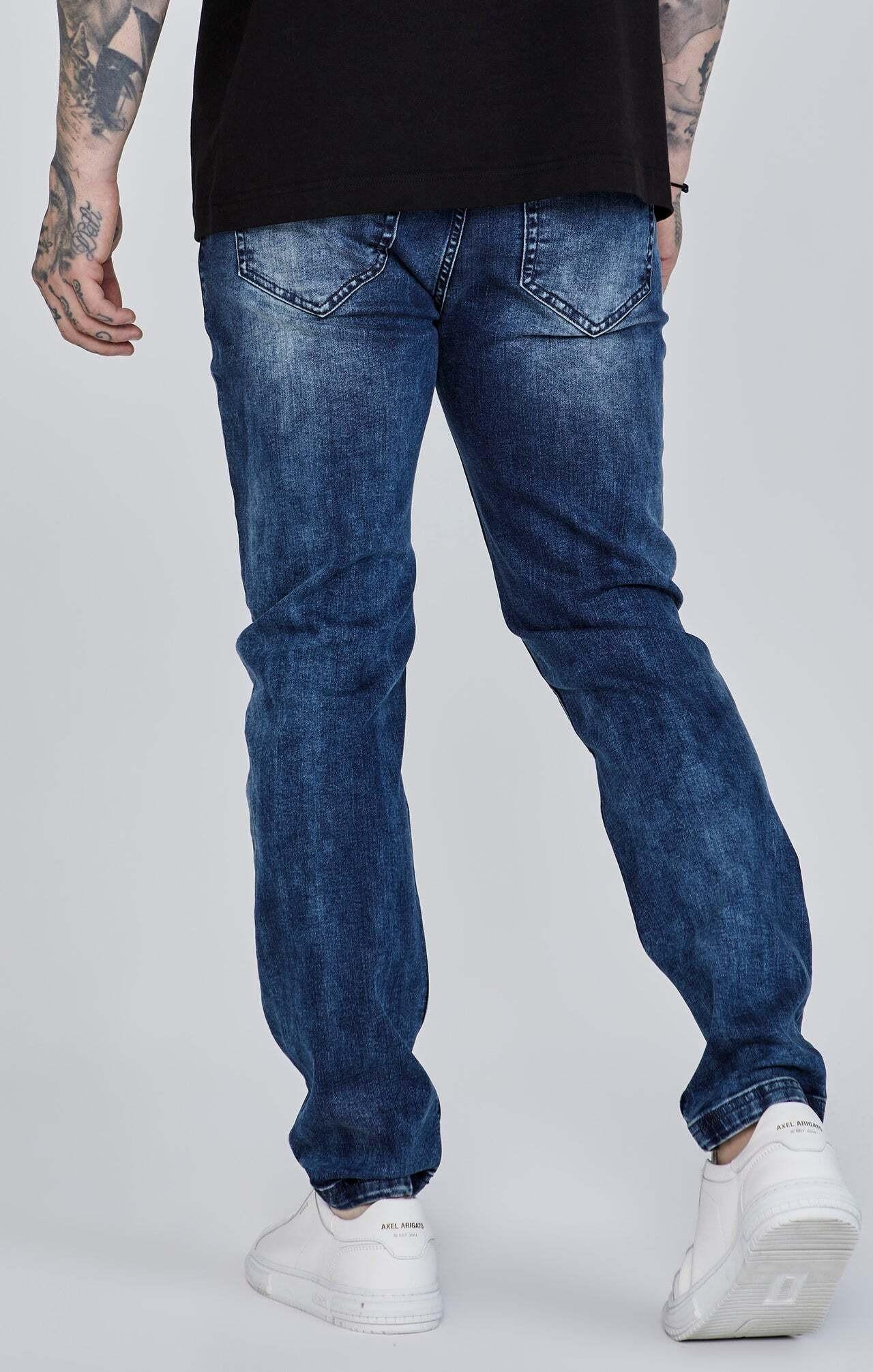 Sik Silk Jeans Distressed Slim Fit  