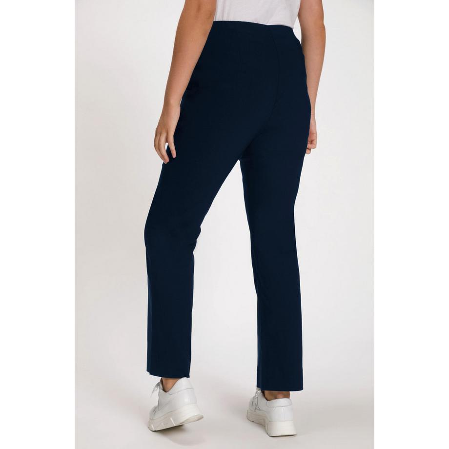 Ulla Popken Pantalon thermique Bengaline Slim Fit Ceinture Élastique  