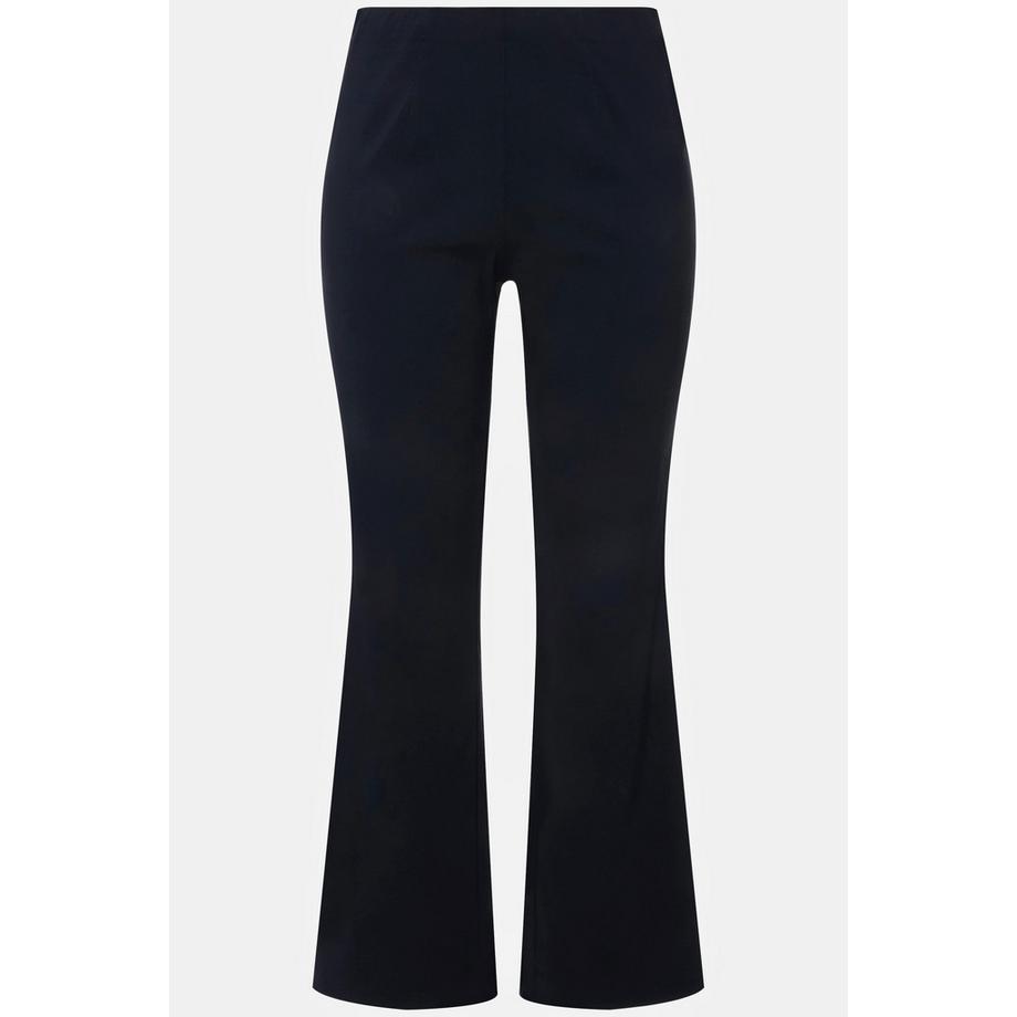 Ulla Popken Pantalon thermique Bengaline Slim Fit Ceinture Élastique  