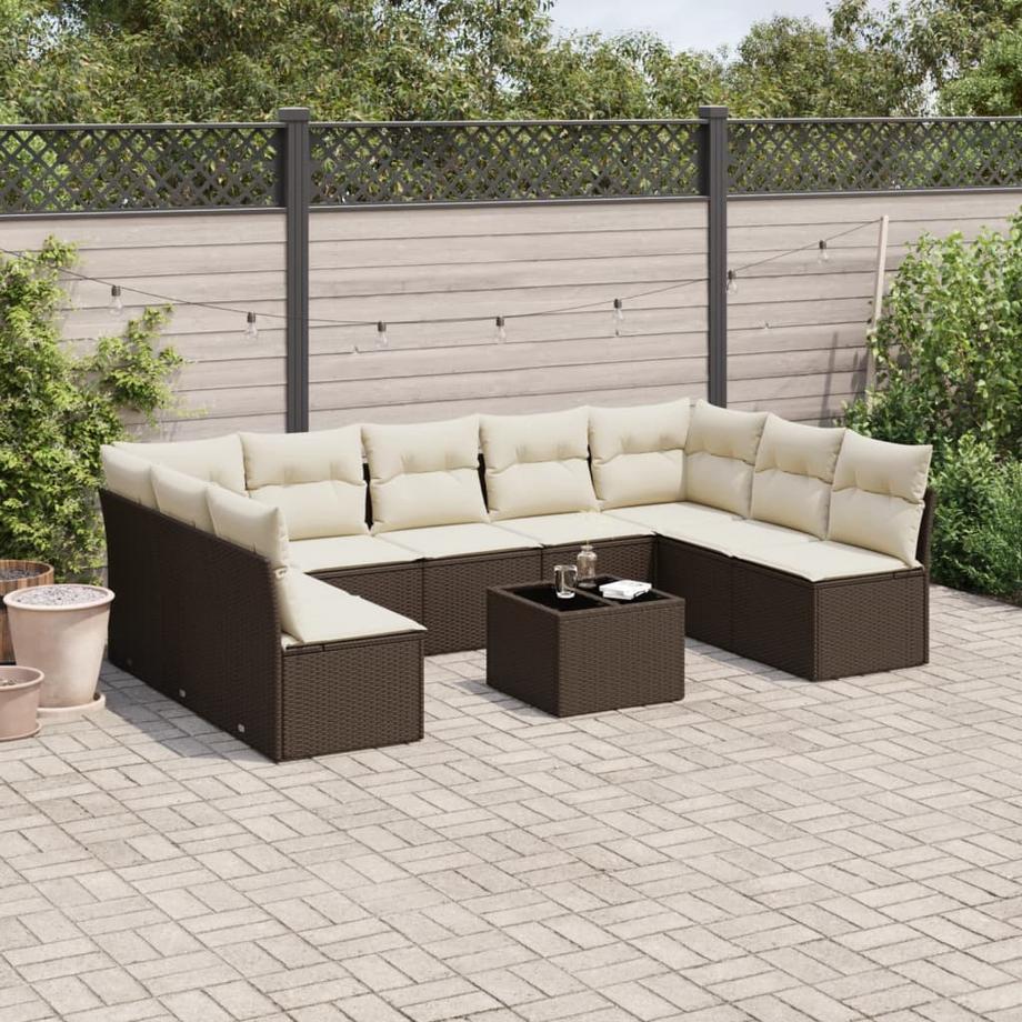 VidaXL Garten sofagarnitur poly-rattan  
