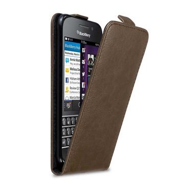 Housse compatible avec Blackberry Q10 - Coque de protection au design flip avec fermeture magnétique