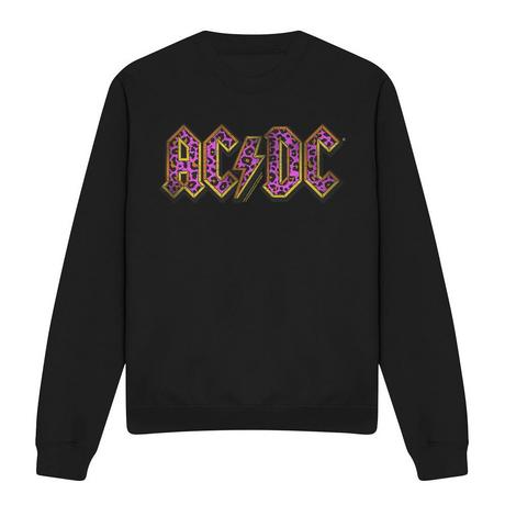 AC/DC ACDC Sweatshirt à Logo Imprimé Léopard  