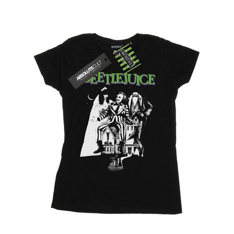 Beetlejuice T-Shirt Stampata Maniche Corte  