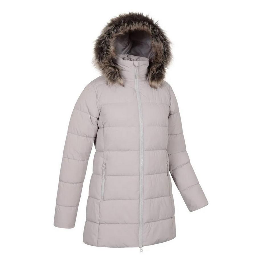 Mountain Warehouse Nola Giacca Imbottita con Cappuccio in Pelliccia Sintetica  