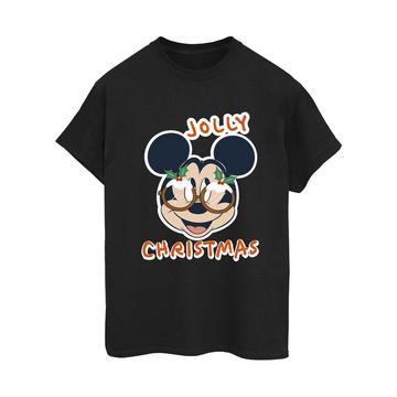 Mickey Mouse Jolly Christmas Glasses TShirt
