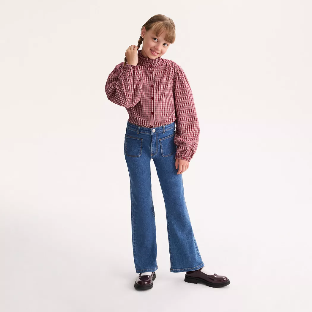 La Redoute Collections - Flare-Jeans, 158, Blau