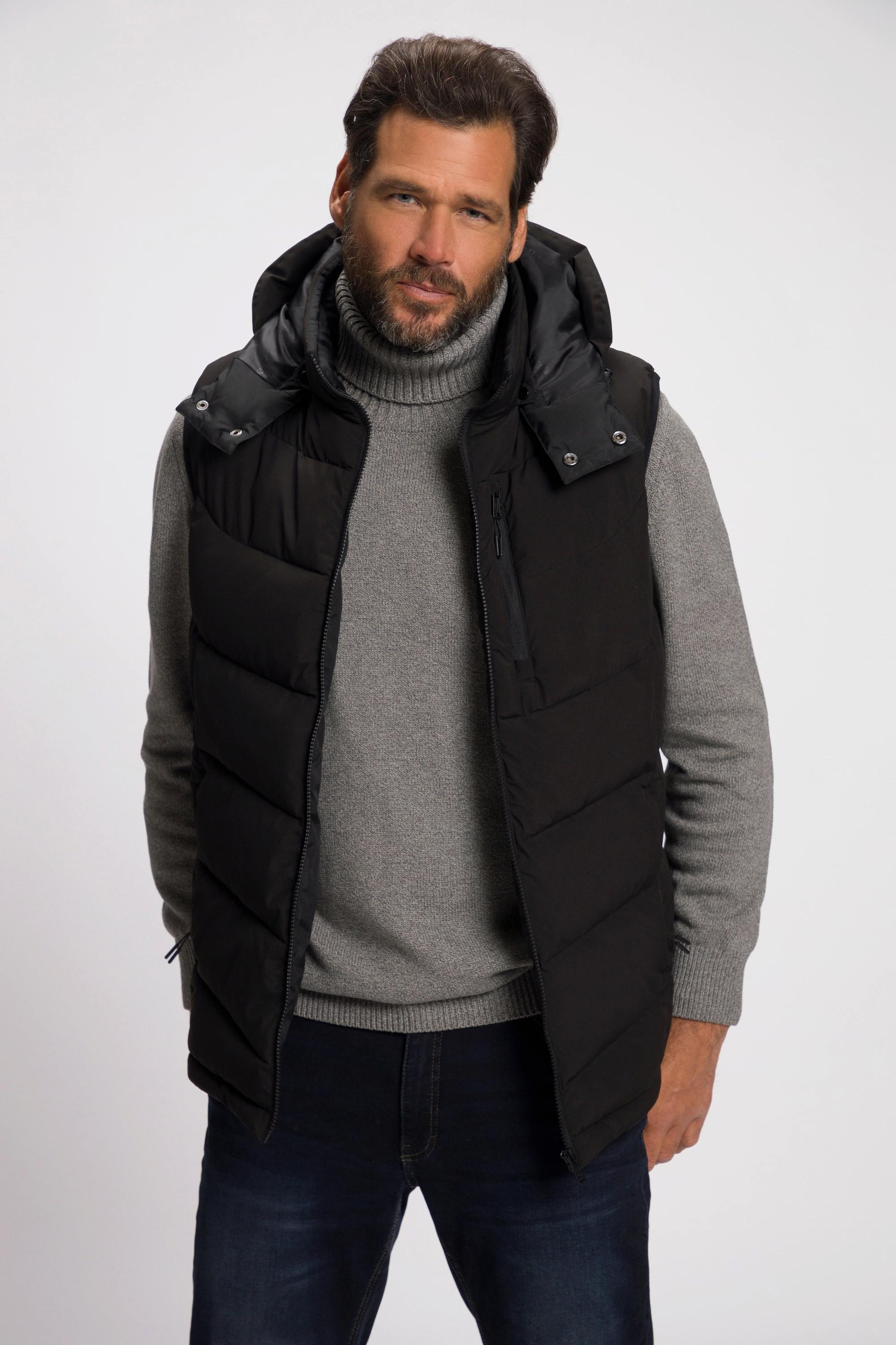 JP1880  Gilet trapuntato con imbottitura DownTouch e cappuccio 