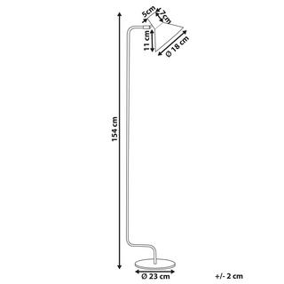 Beliani Stehlampe aus Eisen Industriell RIMAVA  