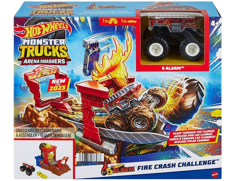 Hot Wheels  Monster Trucks Arena World: Entry Challenge - 5 Alarm's Fire Smash Through (1:64) 