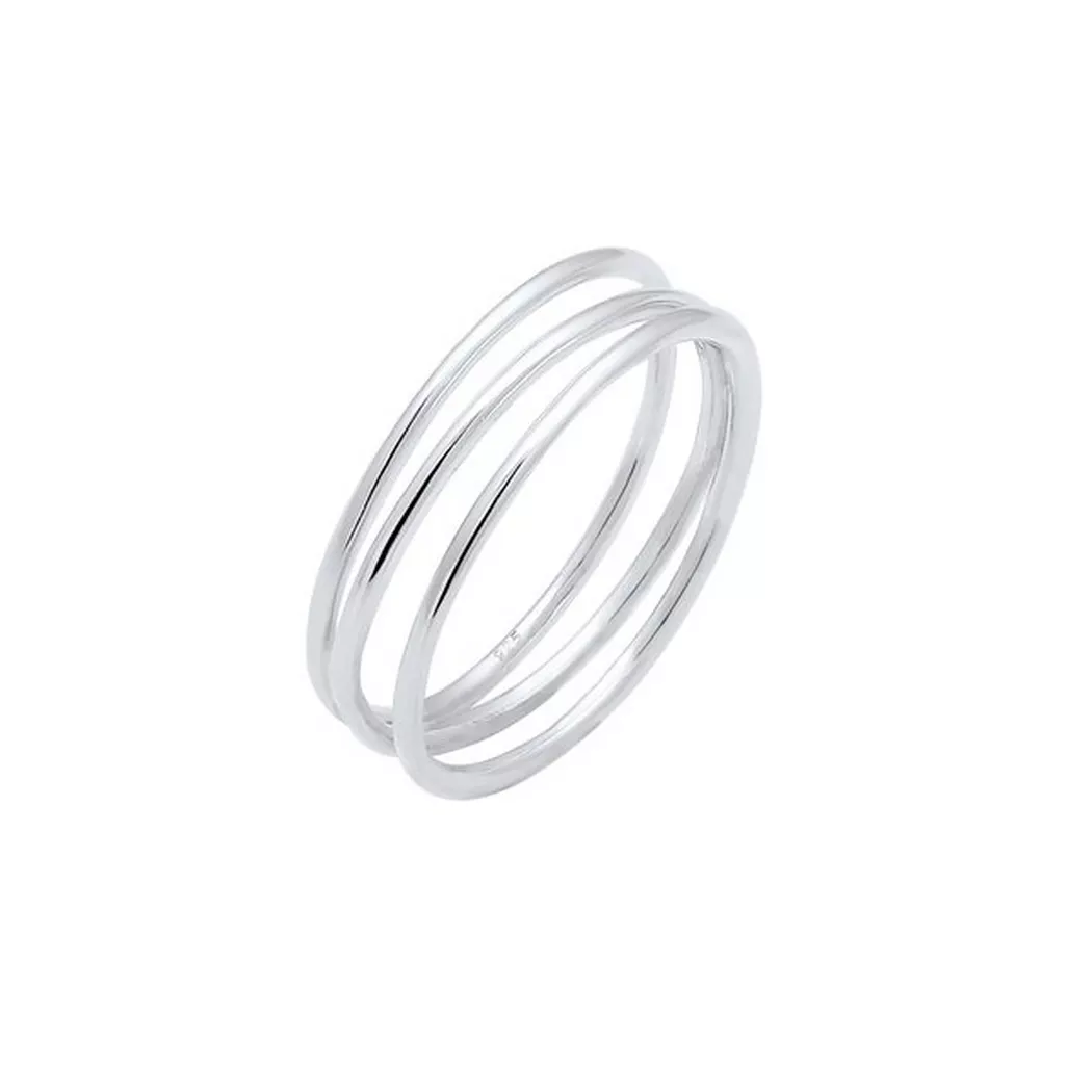 Elli - Ring Wickelring Filigran Blogger Trend, 58mm, Silber