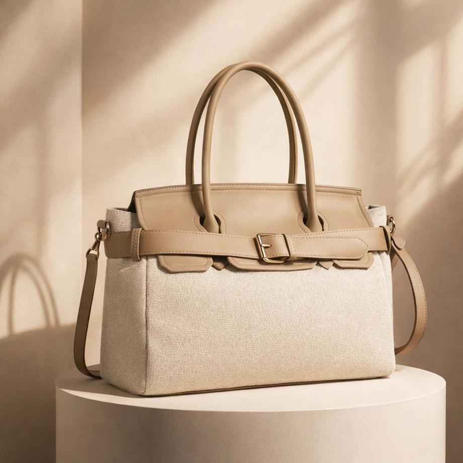 Gallantry Mini Handtasche Ecru Canvas  